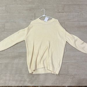 Oversized Ivory Crewneck sweater